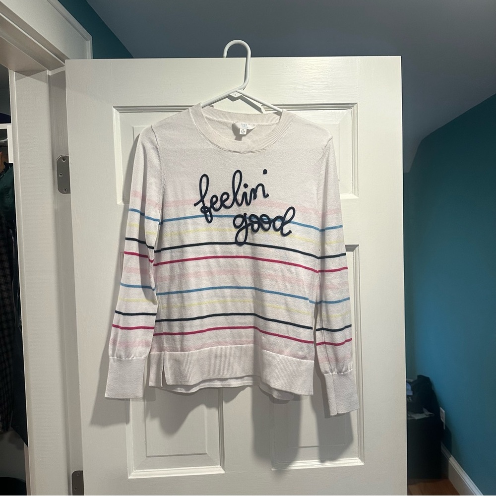 Time and Tru “Feelin’ Good” sweater